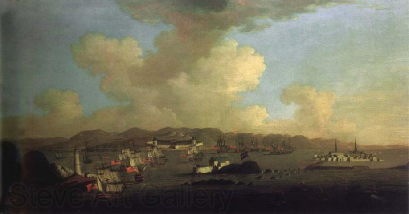 Monamy, Peter The Capture of Louisbourg Germany oil painting art